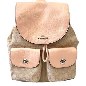 Coach RARE unisex classic backpack 9943 in brown leather (mocha?) 1995 Coach backpack 9943, 90s - Gem main image 4